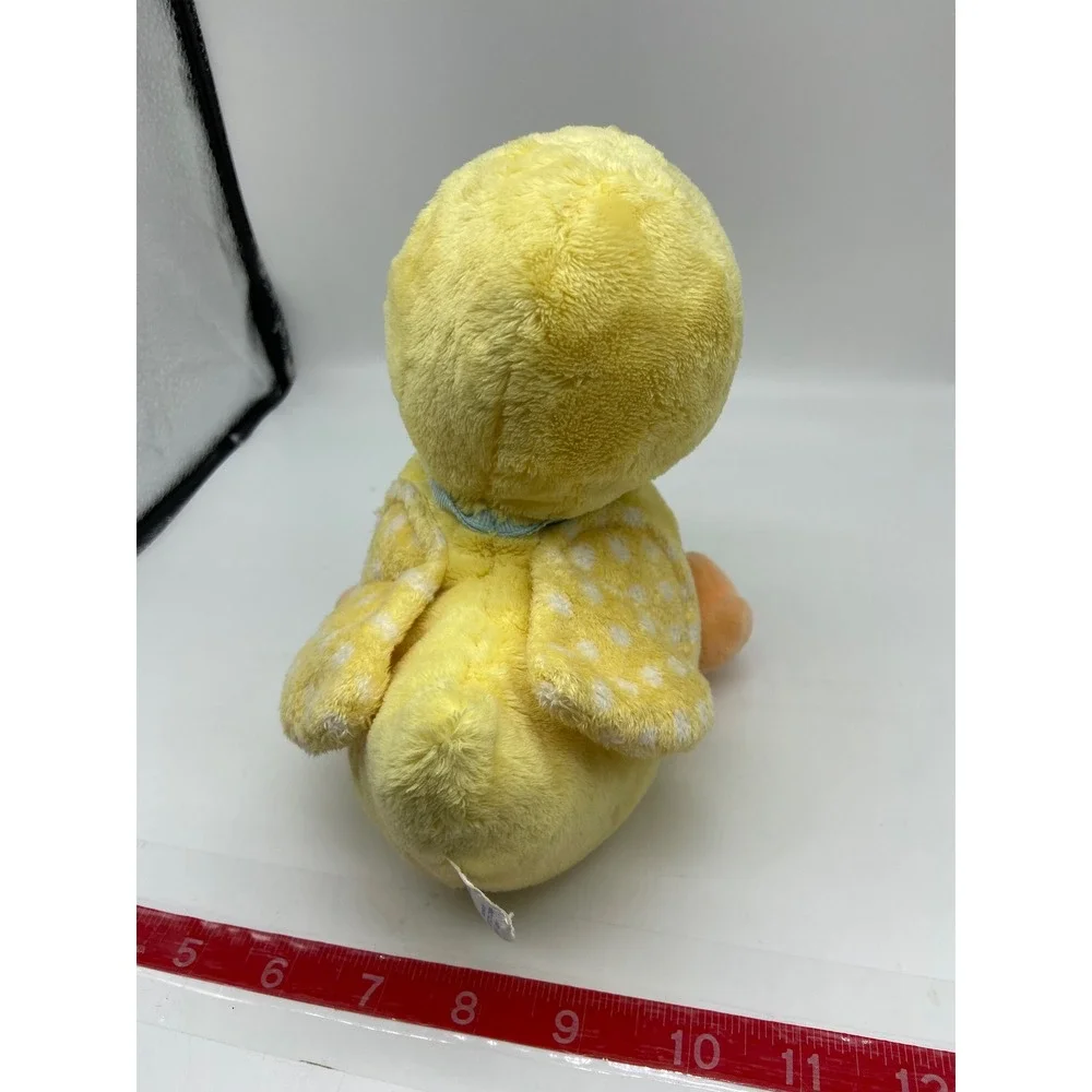 Carters Plush Duck Yellow Polka Dot Wings Blue Bow Sweet Baby 631 Quack sounds